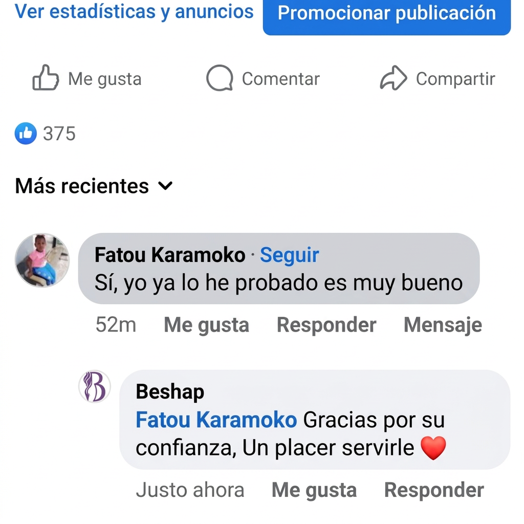 Testimonio original de una clienta Beshap 1